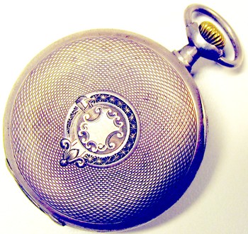 Drawing on the pocket watch case