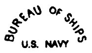 Bureau of Ships property mark, used on US Navy issue watches since 1920.